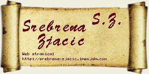 Srebrena Zjačić vizit kartica